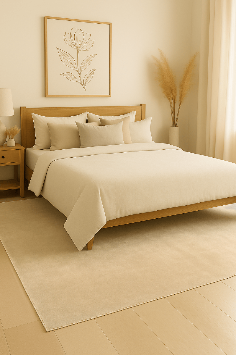 Ivoire chaud tissé à la main en 100 % TENCEL™