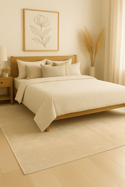 Ivoire chaud tissé à la main en 100 % TENCEL™