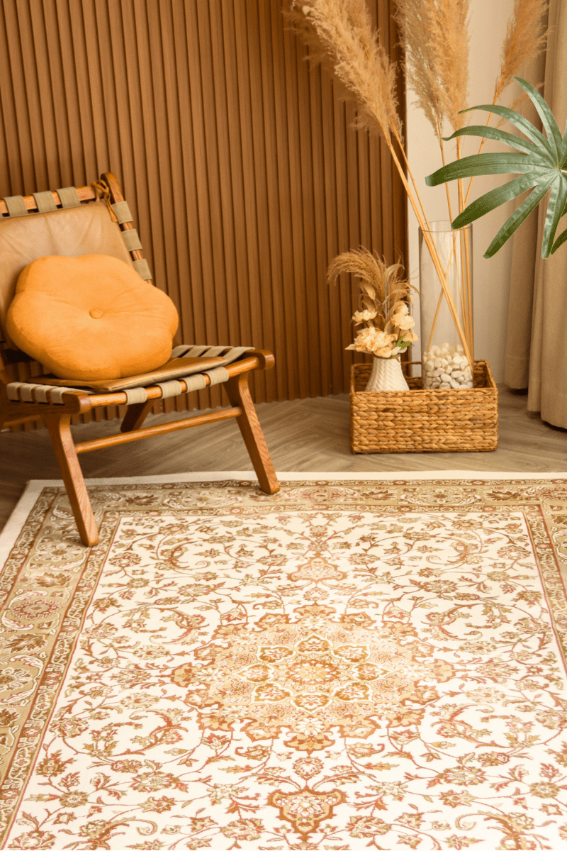 Tapis Majesté Or Blanc | Ankara | Série Royal Persian