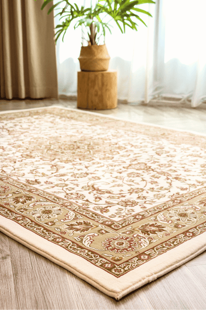 Tapis Majesté Or Blanc | Ankara | Série Royal Persian