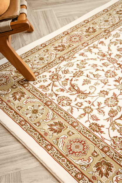 Tapis Majesté Or Blanc | Ankara | Série Royal Persian