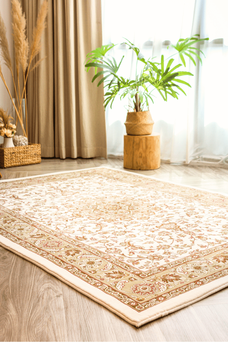 Tapis Majesté Or Blanc | Ankara | Série Royal Persian