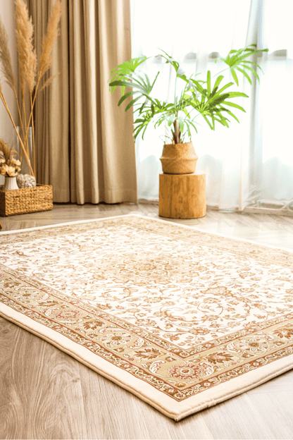 Tapis Majesté Or Blanc | Ankara | Série Royal Persian