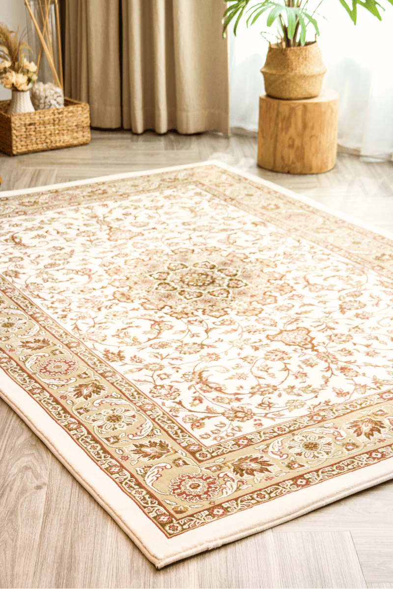 Tapis Majesté Or Blanc | Ankara | Série Royal Persian